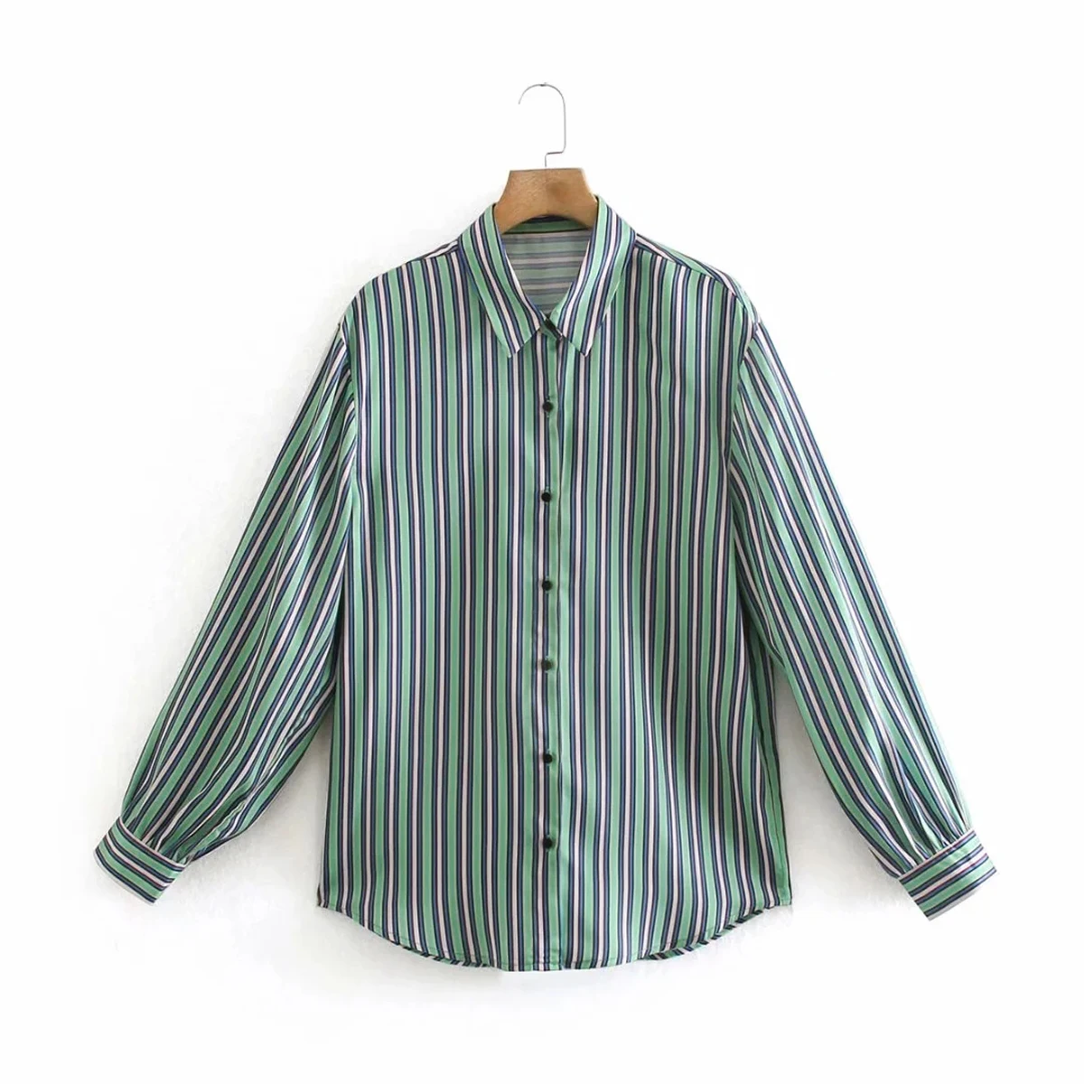 

Casual Shirt Collar Polyester Long Sleeve Regular Length Blouses DLSY534