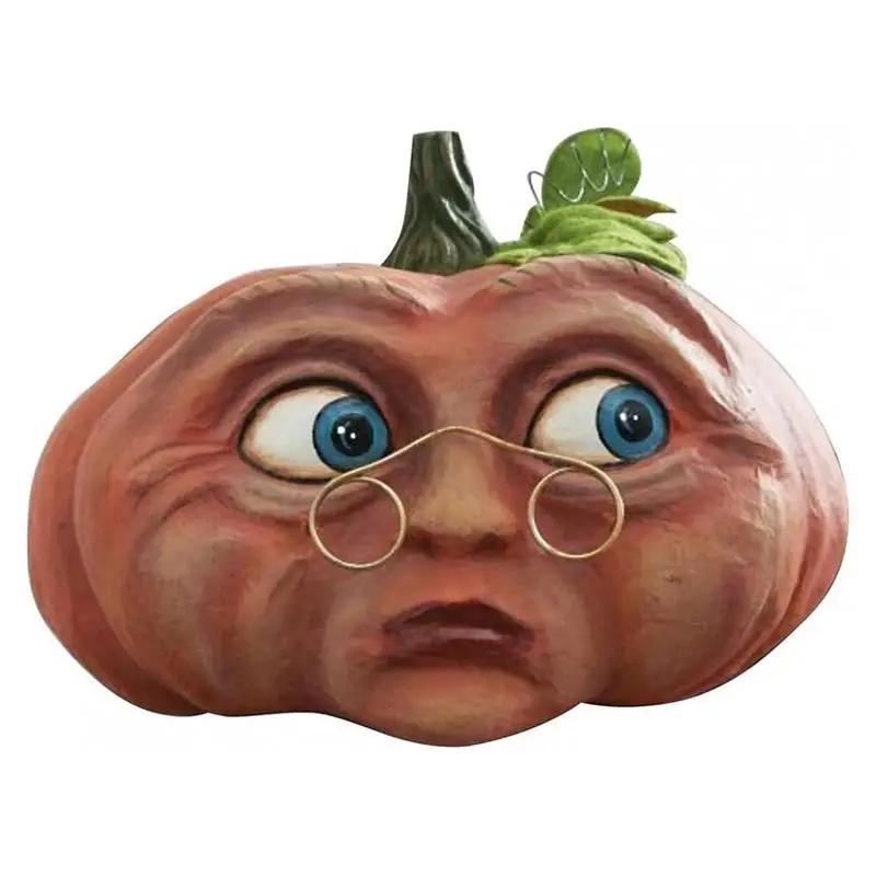 

Halloween Pumpkin Resin Pumpkin Ornaments With Lifelike Expressions For Halloween Decoration Horror House Props Garden Ghost