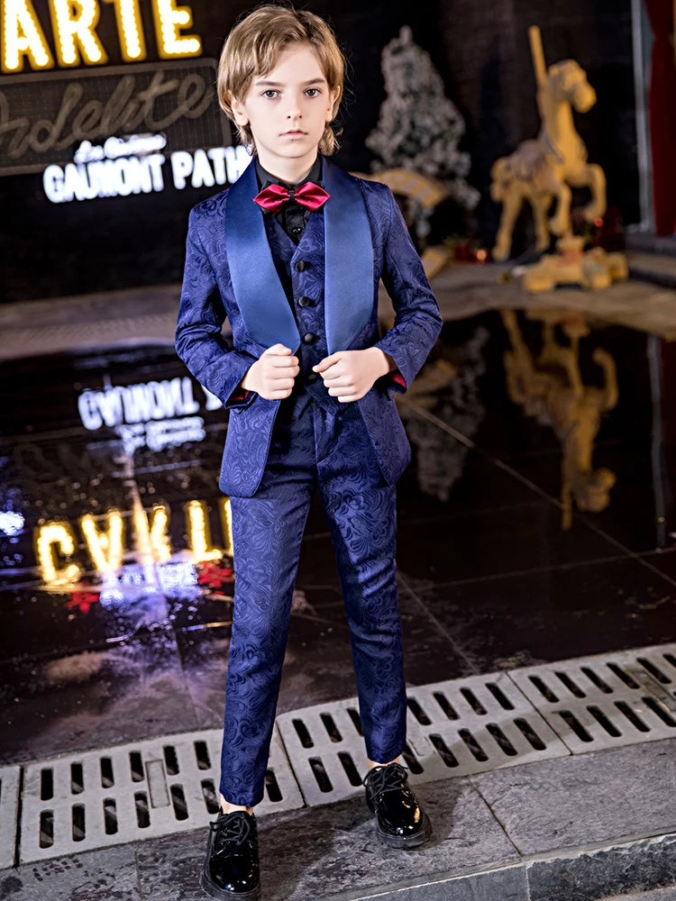 YuanLu 3 предмета детские костюмы для мальчиков официальная одежда малышей вечерние