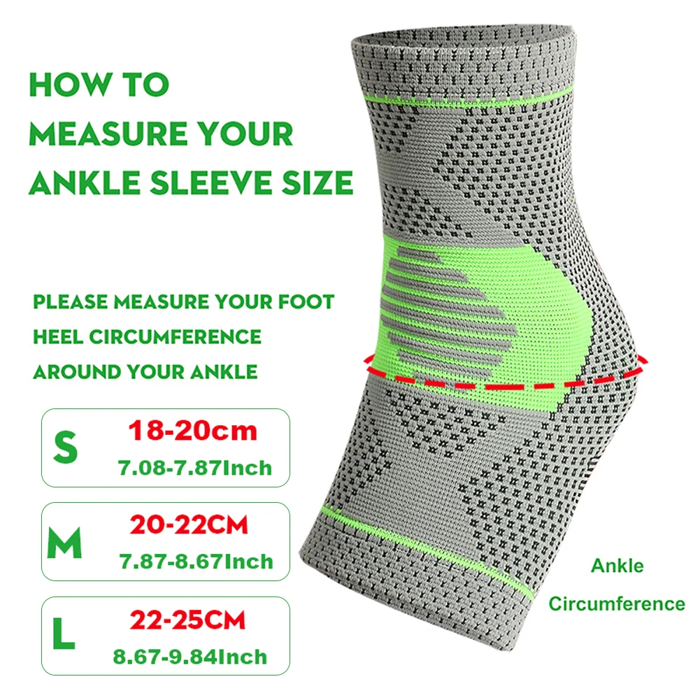 Спортивная поддержка голеностопа Подошвенный Фасциит рукав для лодыжки мужчин и