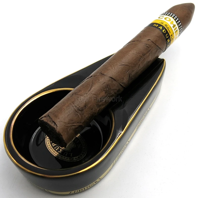COHIBA мини 1 держатель Пепельница 4 цвета Керамическая противоскользящая карманная пепельница для сигарет портативная Cohiba