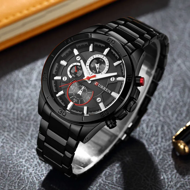 

Top Luxury Brand Men full steel Quartz Watch Men Business Casual Sports Watches Military Wristwatch waterproof Relogio New SALE