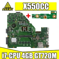 x550cc motherboard gt720m i7 4gb ram for asus r510c y581c x552c laptop motherboard x550cc mainboard x550cc motherboard test ok