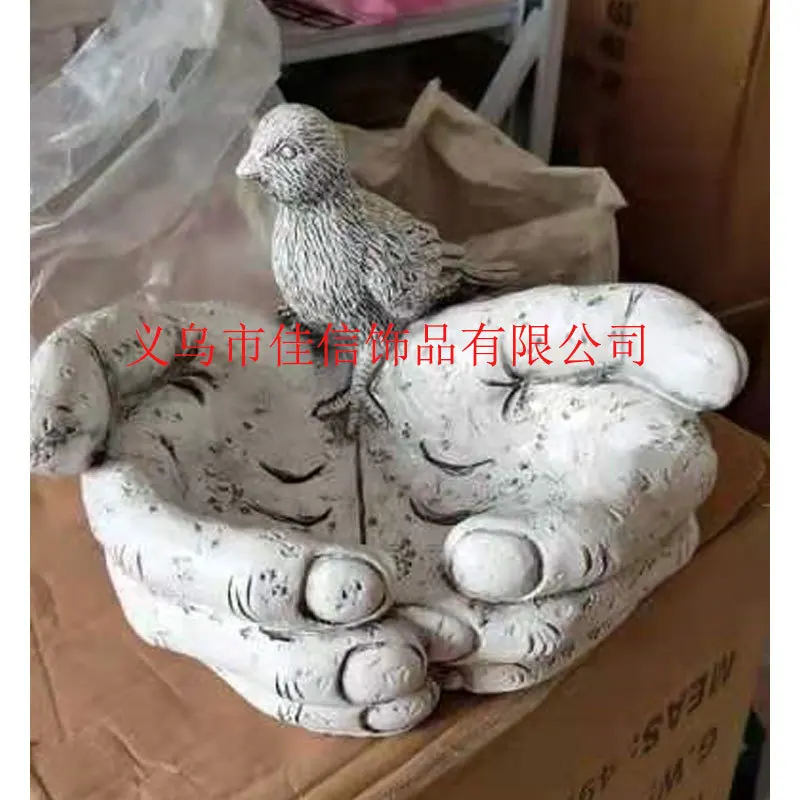 Фидер для птиц с ручкой декоративное каменное украшение ванной 19 см x 17 22 | Дом и