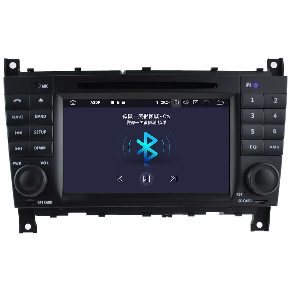 7 дюймов Android 10 0 PX6 dvd плеер лента видео радио автомобиль GPS для Mercedes Benz W203 W208 W209 W210