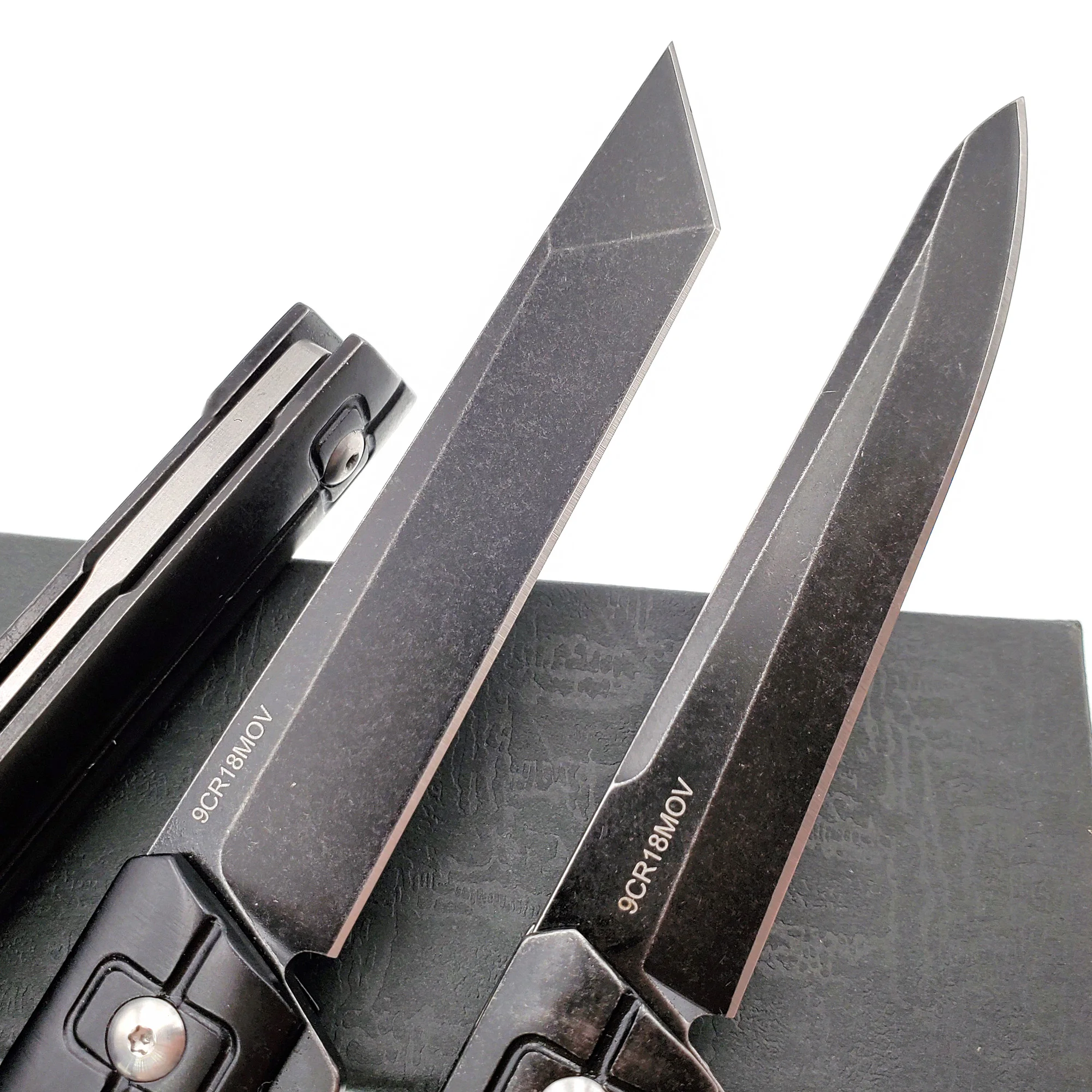 Складной нож Qwaiken с шарикоподшипником клинок 9Cr18Mov со стальной ручкой для
