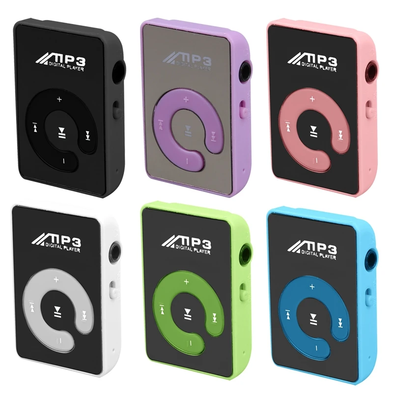 

Мини зеркальный зажим USB цифровой Mp3 музыкальный плеер Поддержка SD TF карты 8 Гб