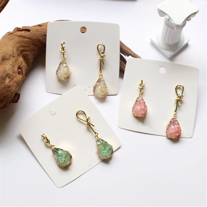 2019 новый дизайн модные ювелирные изделия сплав узел Искусственные серьги для