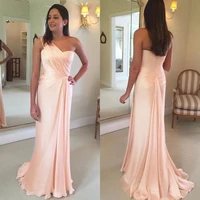 wedding party guest mother of the bride dresses one shoulder floor length mermaid long evening prom banquet gowns cyustom size
