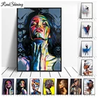 5D Алмазная мозаика сделай сам, африканская черная женщина, граффити, искусство, алмазная вышивка, портрет девушка, F906