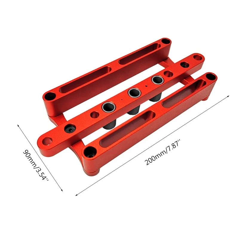 

Self Centering Dowelling Jig Kit Wood Dowel Hole Drilling Guide Woodworking Tool Punch Positioner Locator Holes Drill