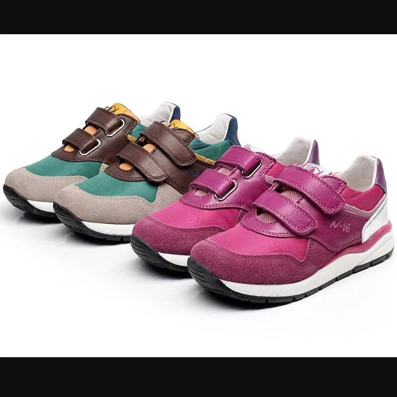 Спортивная обувь из натуральной кожи для мальчиков и девочек Повседневная