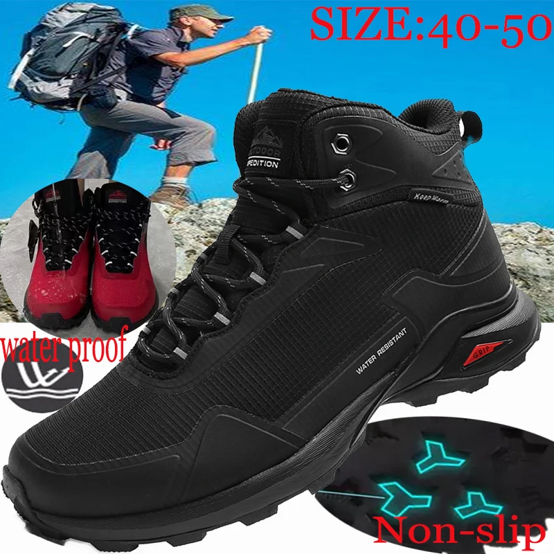

Hi-top hiking shoes outdoor sand-proof warm cotton shoes snow boots waterproof shoes fishing shoes cycling shoes ski shoes