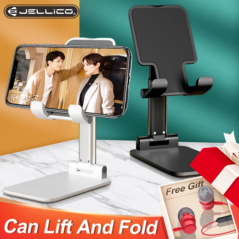 jellico universal tablet phone holder desk for iphone desktop tablet stand for cell phone table holder mobile phone stand mount free global shipping