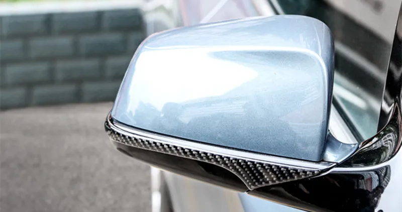 Для BMW 5 серия F10 F11 углеродного волокна Зеркало заднего вида крышка Анти-протектор