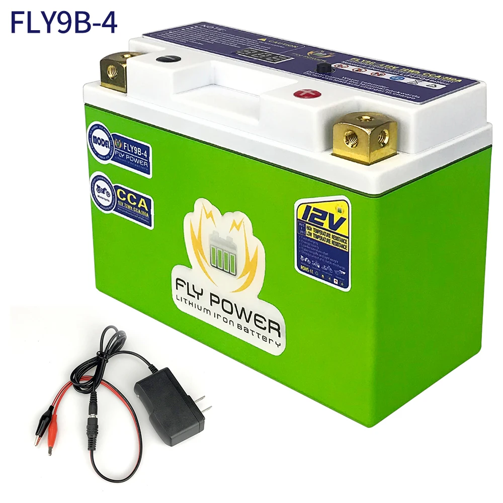 FLY9B 4 мотоцикл LiFePO4 Батарея CCA 350A 72Wh BMS литий железо фосфатных аккумуляторов и