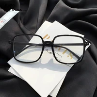 square oversized black eyeglasses diopter 1 0 to 6 0 myopia glasses frame brand designer anti blue blocking computer eyeglass