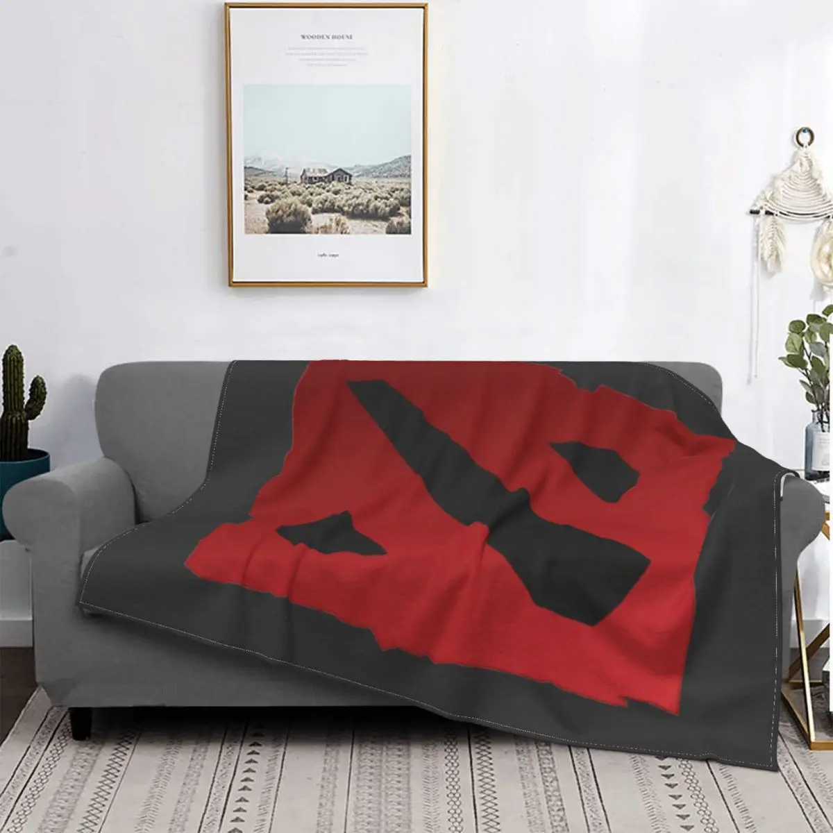

DOTA-colcha a cuadros para cama, manta con capucha, ropa de cama de algodón, 90