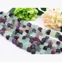 13 15x18 22mm natural colotful fluorite loose spacer beads stone beads for diy necklace jewelry making 15 free shipping