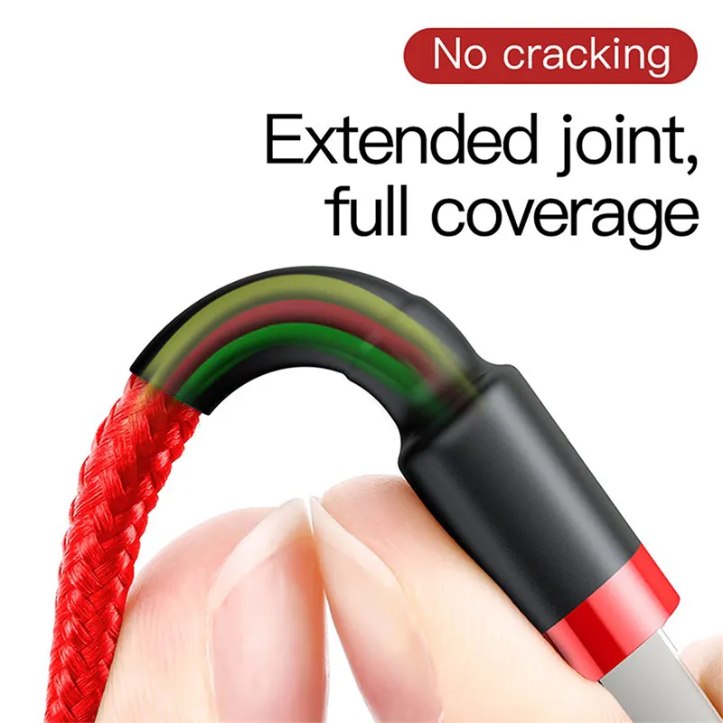 Baseus USB Cable For iPhone 11 Pro Max XR Xs X 8 7 6 6s Plus 5s iPad Fast Charging Charger Data Wire Cord Mobile Phone Cables 3M
