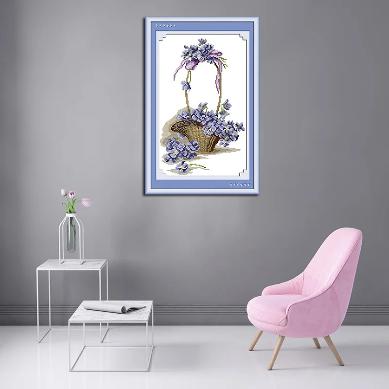 Набор для вышивки крестиком Joy Sunday с цветочным узором 14 карат | Дом и сад