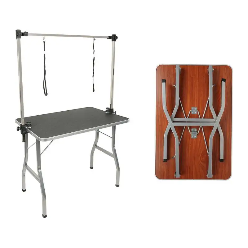 

92*62*12 см кронштейн для ухода за домашними животными с ремнем регулируемые стальные подтяжки стол для ухода подлокотник для собаки душа для в...