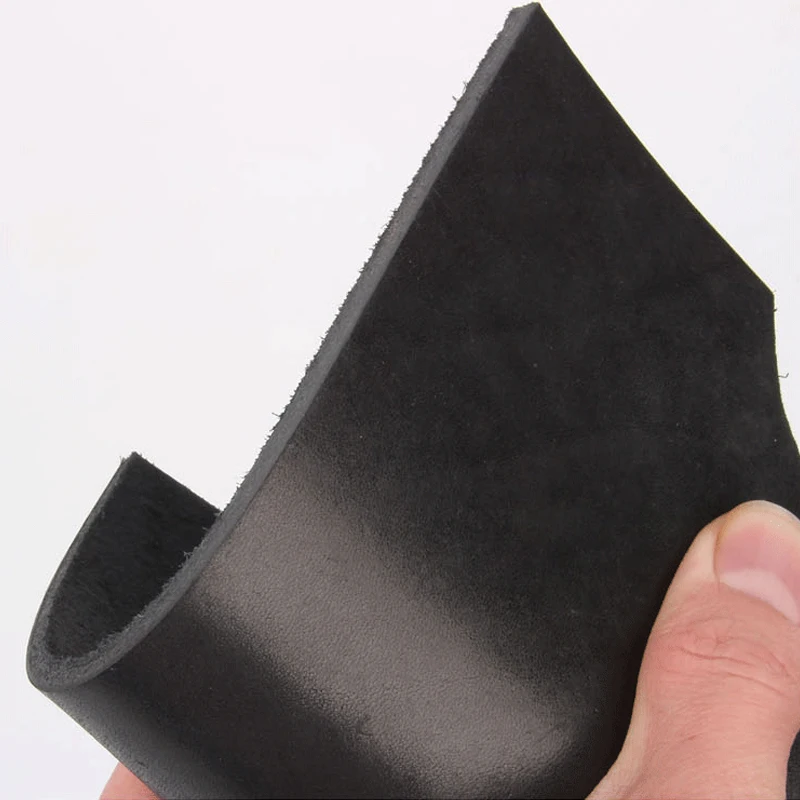 Veg дубленая кожа натуральная коровья резьба черный цвет толщина 4 мм краска для