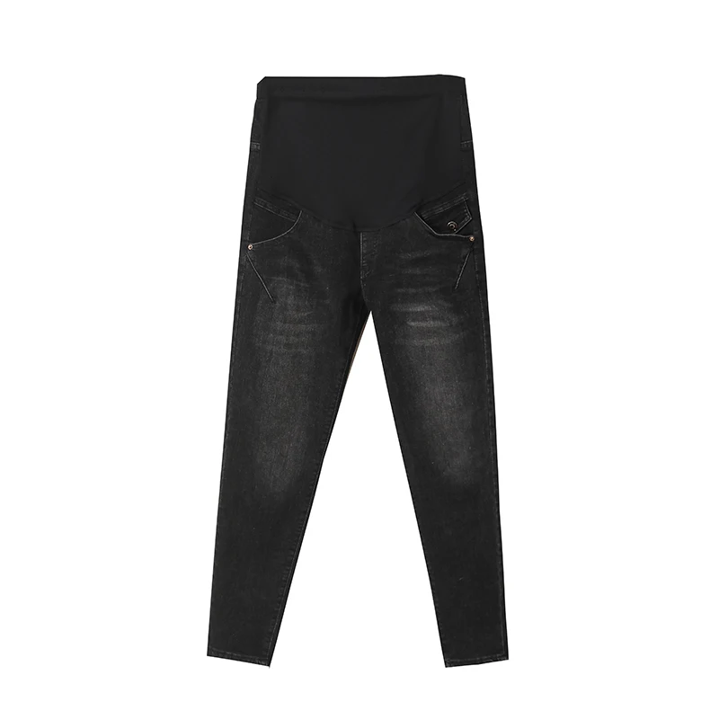 

8099# Spring Autumn Stretch Denim Maternity Jeans Adjustable Belly Pants Clothes for Pregnant Women Pregnancy Casual Trousers