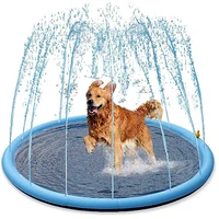 Smmer Dog Toy Splash Sprinkler Pad for Dogs Thicken Pet Pool Interactive Outdoor Play Water Mat Toys for Dogs Cats and Children