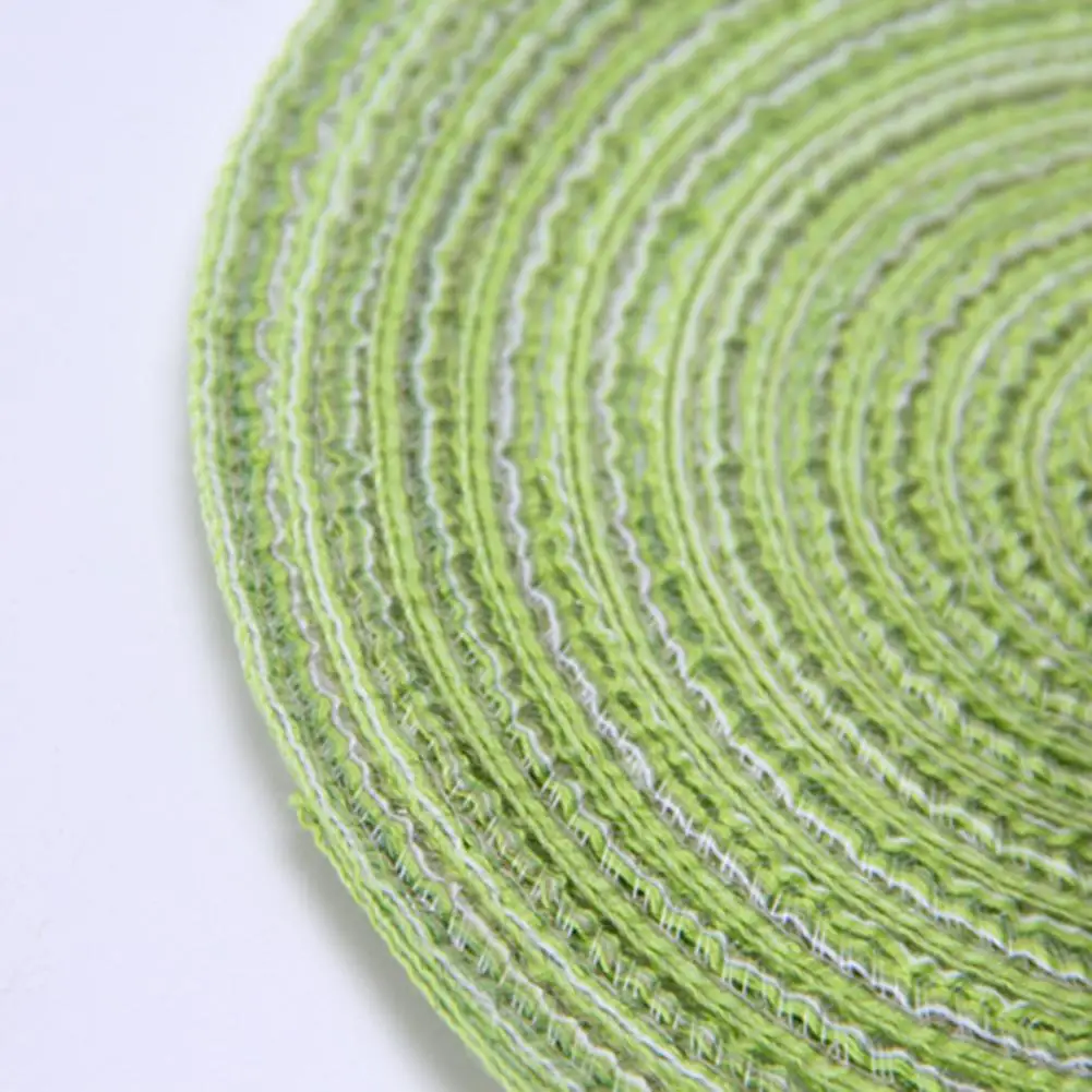 

Cotton Yarn Round Table mat Waterproof Dining Tableware Mat Non-Slip Napkin Bowl Pads Drink Cup Coasters Kitchen Accessories