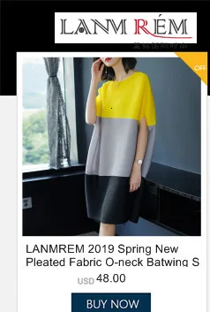 LANMREM Новая летняя и осенняя модная женская плиссированная винтажная одежда в японском стиле с рукавами летучая мышь платье с v-образным вырезом WH35201