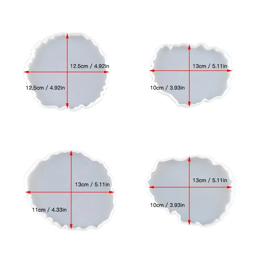

Coaster Mould Combination Set DIY Crystal Epoxy Wave Baking Hand Mirror Resin Cloud Silicone Mould