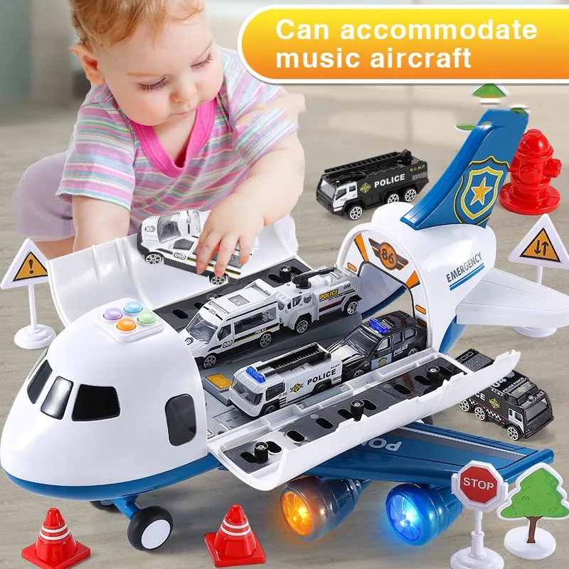 Детская игрушка RC самолет свободный музыкальный трек инерции игрушечный