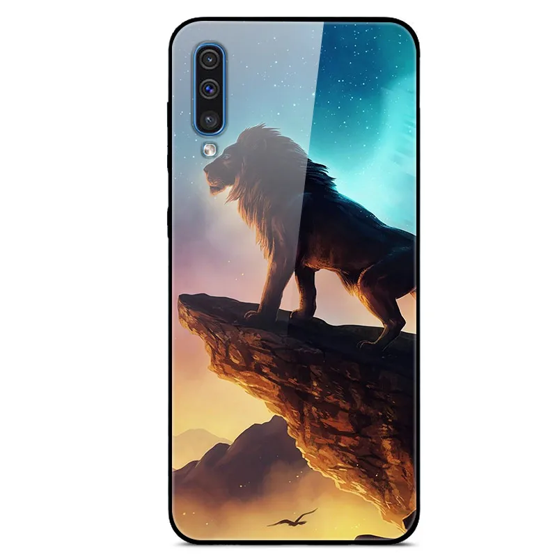 Для samsung Galaxy A50 чехол, стеклянная жесткая задняя крышка для samsung A30S A50S A10 A20 A30 A40 A70 чехол для телефона s бампер A 50 50S 30S