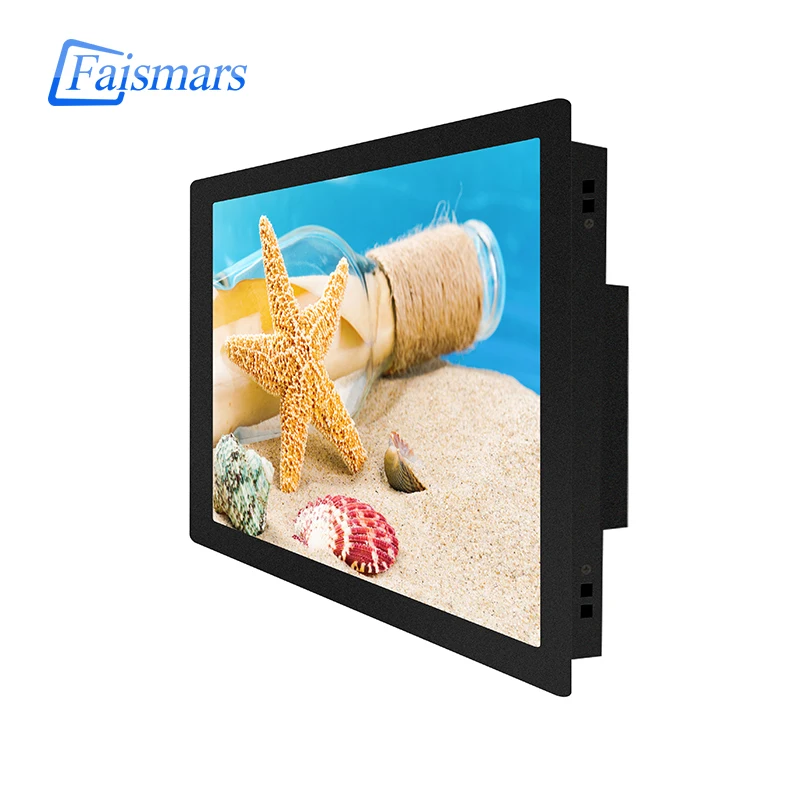 Verkaufen 12,1 Zoll IPS Panel Widescreen Industriellen Embedded Computer Lcd Monitor Unterstützung Schnalle Installation Ansicht Winkel Keine-Touch