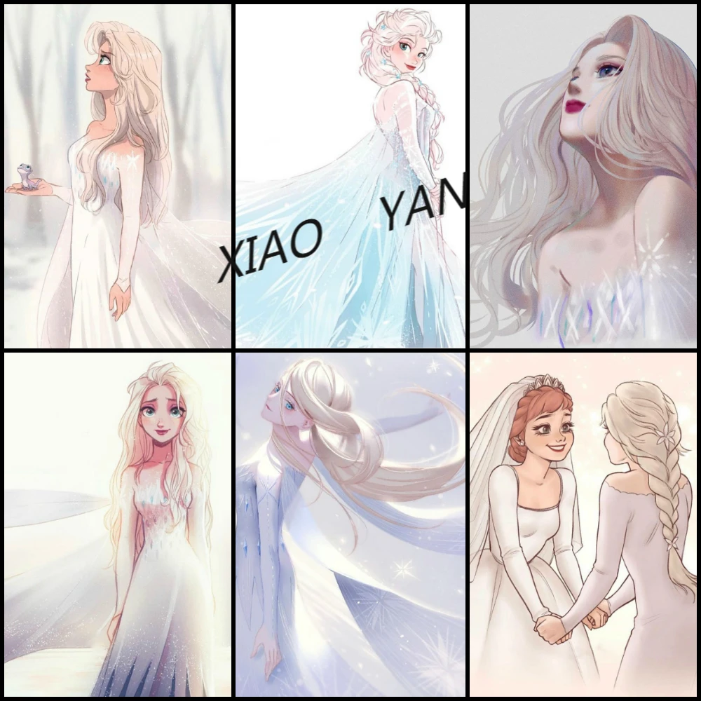 

Алмазная живопись Disney 5D «сделай сам», принцесса Айша, наклейка с иллюстрациями в разных стилях, алмазная вышивка, рукоделие, украшение для д...