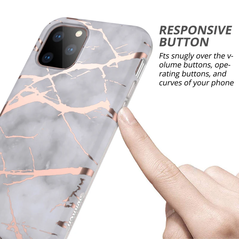 Роскошный мягкий чехол для iPhone 11 Por Max, чехол для iPhone 11, мраморный чехол, встроенная пленка, жесткая рамка, противоударный защитный чехол 360 C