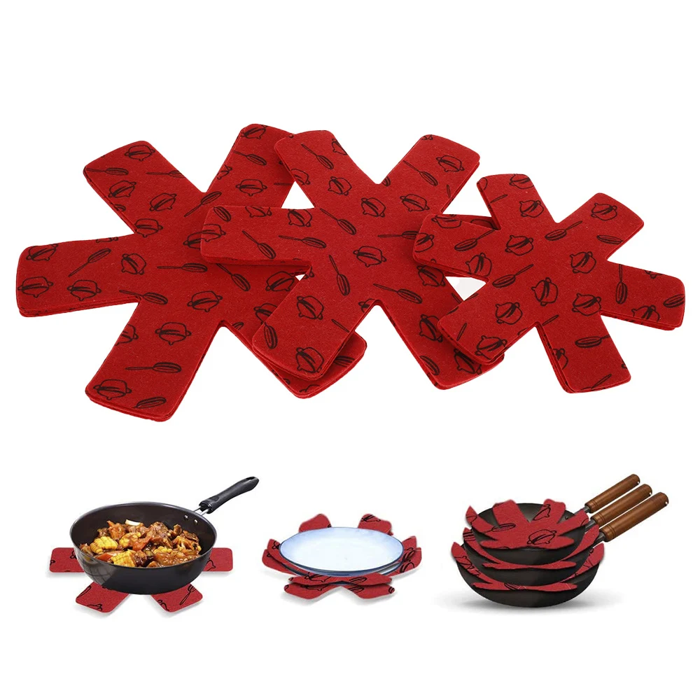 

Non-stick Separate and Protect Surfaces for Cookware Protection for Pad Pan 3 Sizes Divider Pads To Prevent Scratching