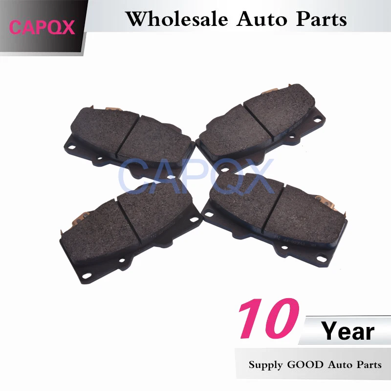 Комплект передних (дисковых тормозов) колодок CAPQX OEM:04465-0K020 04465-0K140 для FORTUNER HILUX VIGO