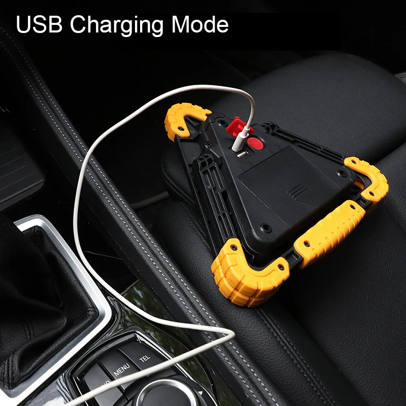 Car LED Work Light Road Safety Emergency Breakdown Alarm Lamp Portable Flashing on Hand Triangle Warning Sign | Автомобили и