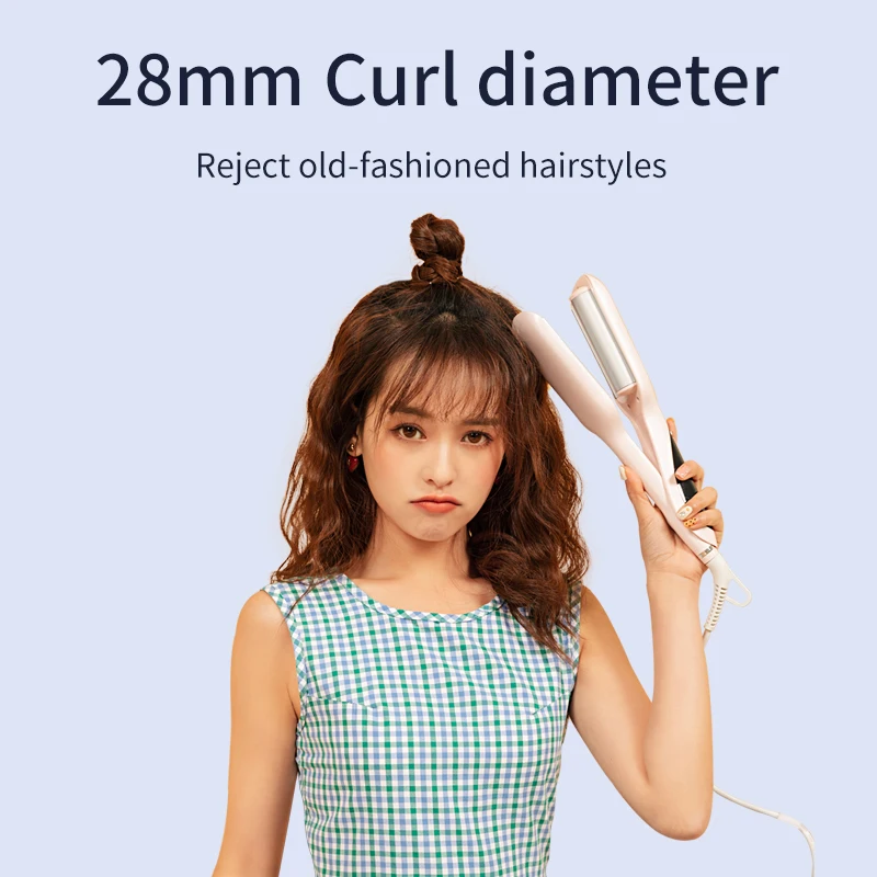 

Hair Curling Iron Egg Roll Water Ripple Professional Hair Styler 5 Levels Temperature Adjustment Hair Waver Curler Styling Tool