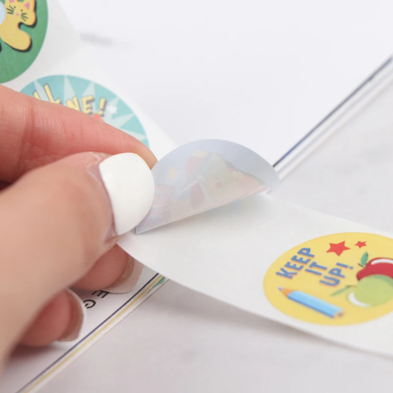 

500 Pcs/rolls Stickers Round Animal Seal Label Handmade Scrapbooking Envelope Stationery Sticker