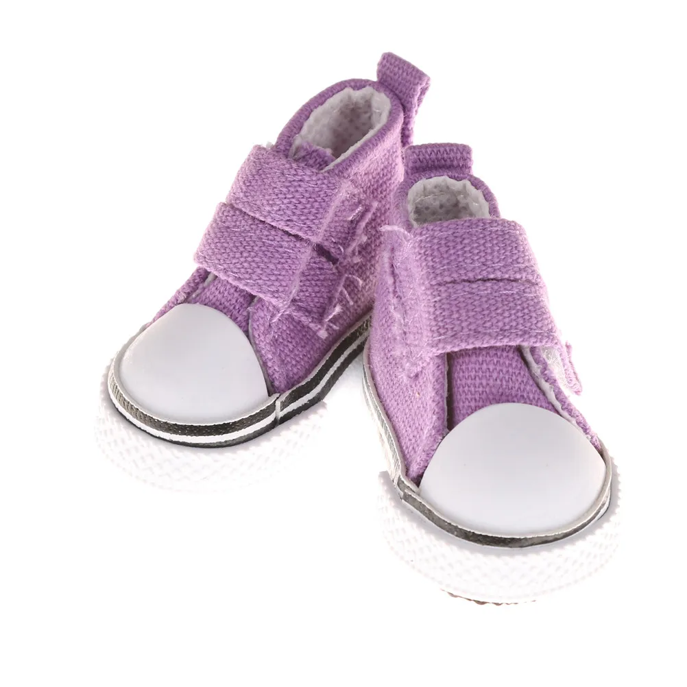 as pictures 1 пара парусиновых кроссовок 5 см для кукол Paola Reina Minifee, мини-игрушка, спортивная обувь 1/4 Bjd кукла, спортивная обувь, аксессуары для кукол, игрушки - Цвет: as pictures