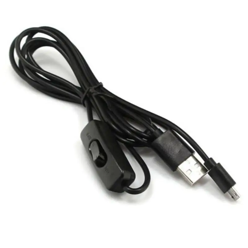 В наличии! Кабель Micro USB с кнопкой включения/выключения питания 3 поколения Raspberry Pi