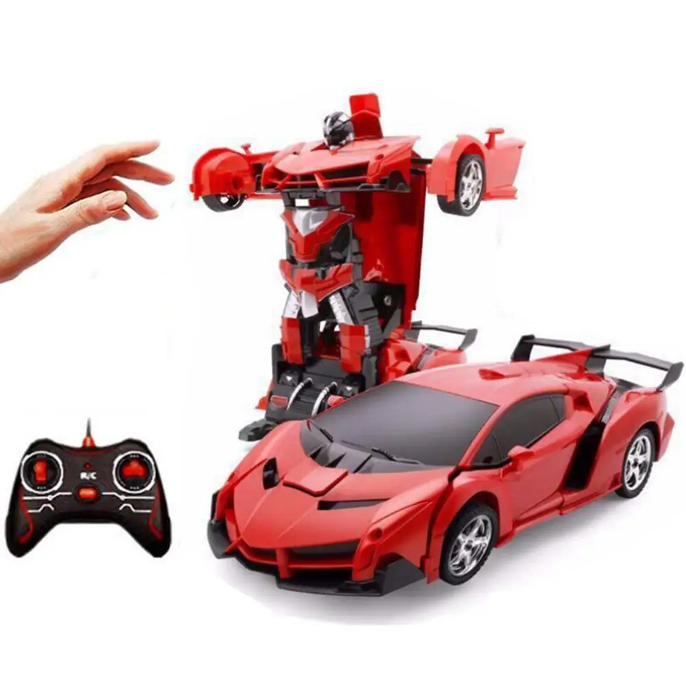 Автомобиль-трансформер с датчиком жестов детские игрушки 2 в 1 полицейский