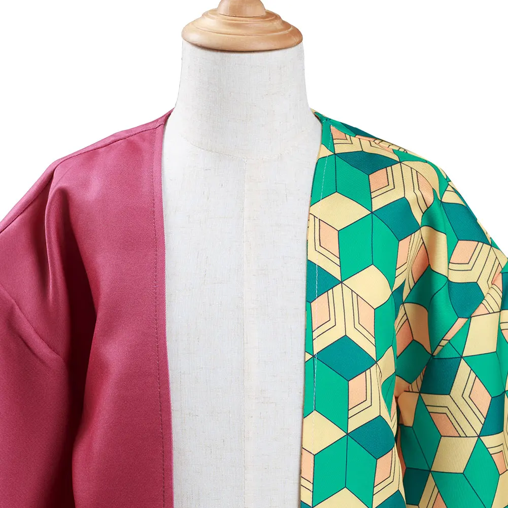 Demon Slayer: Kimetsu no Yaiba Tomioka Giyuu Cosplay Costume Kids Children Kimono Coat | Тематическая одежда и униформа