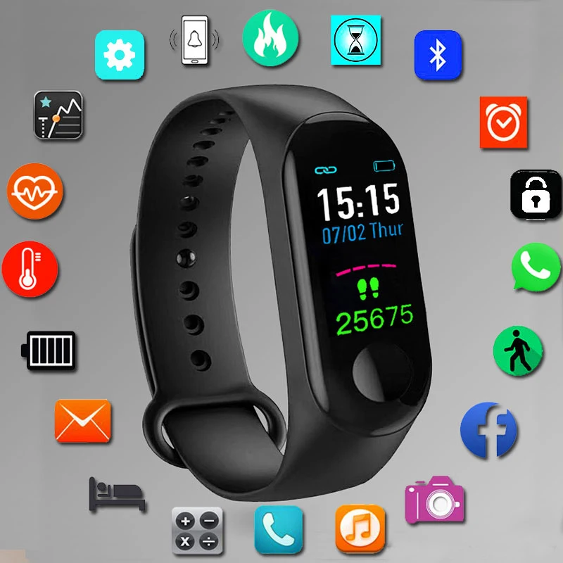 Новые модные мужские умные часы спортивные цифровые светодиодные электронные