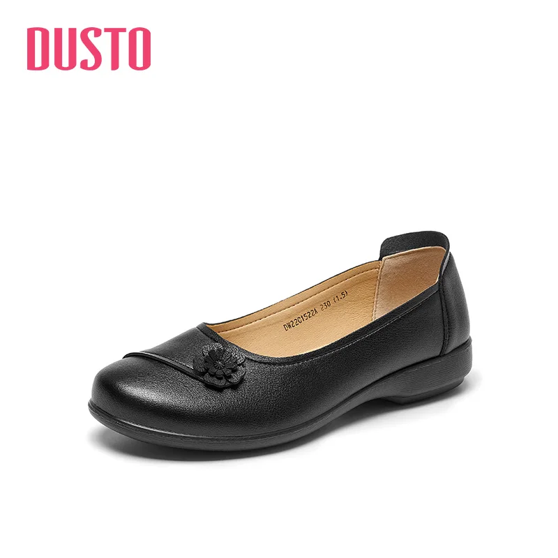 

Dusto2022 new spring comfortable low heel flat bottomed round head one pedal middle-aged and elderly lightweight mother's shoes