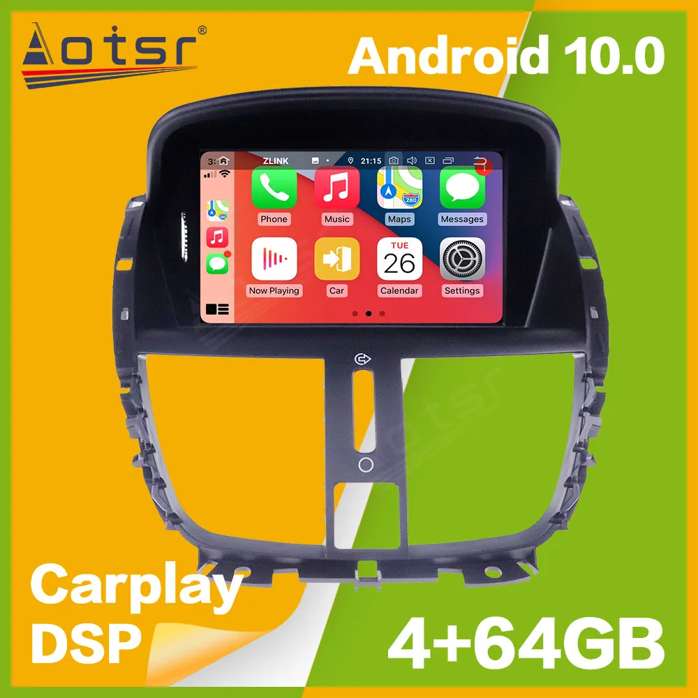 

Android 10 PX5/PX6 Автомобильный плеер GPS-навигация для Peugeot 207 2007-2014 автомобильное радио аудио стерео Мультимедийный Плеер головное устройство DSP