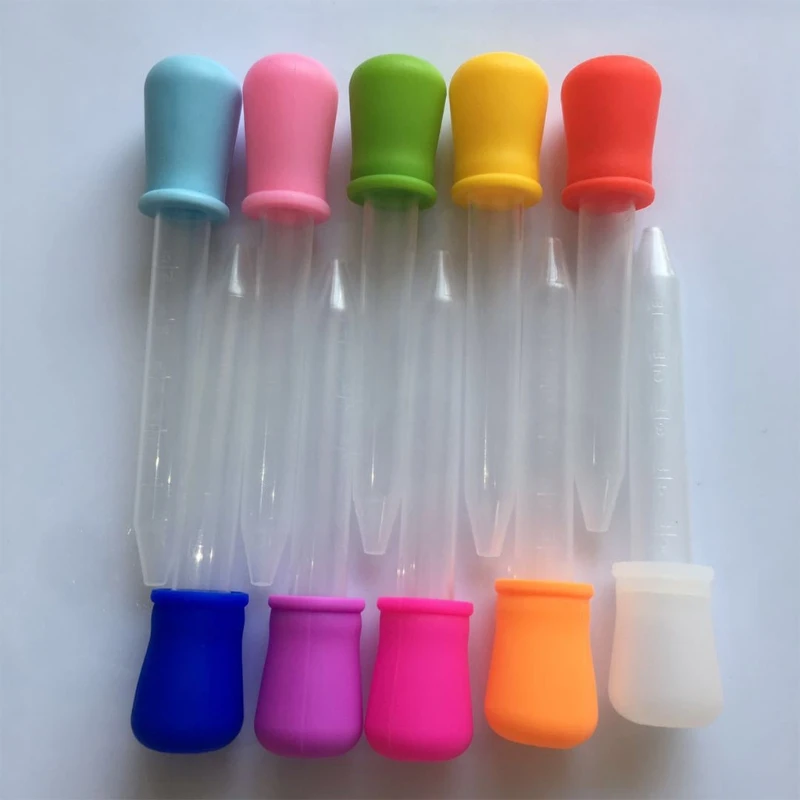 

N7MF 10 Pcs 5ml Plastic Squeeze Transfer Pipettes Dropper for Silicone Mold DIY Craft